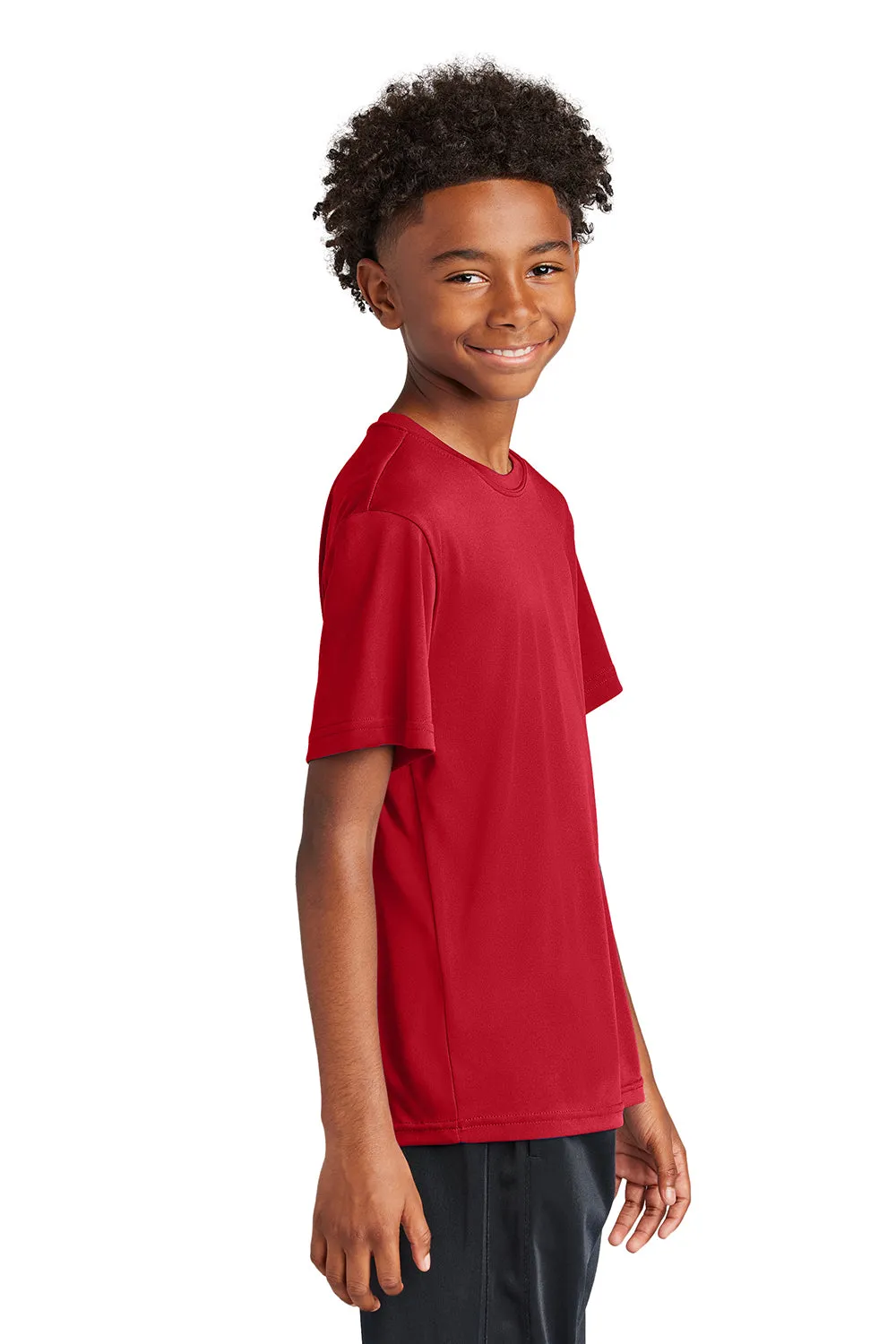 Sport-Tek Youth Competitor Moisture Wicking Short Sleeve Crewneck T-Shirt - True Red