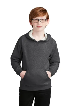 Sport-Tek Youth Drive Fleece Hooded Sweatshirt Hoodie w/ Pouch Pocket - Heather Graphite Grey