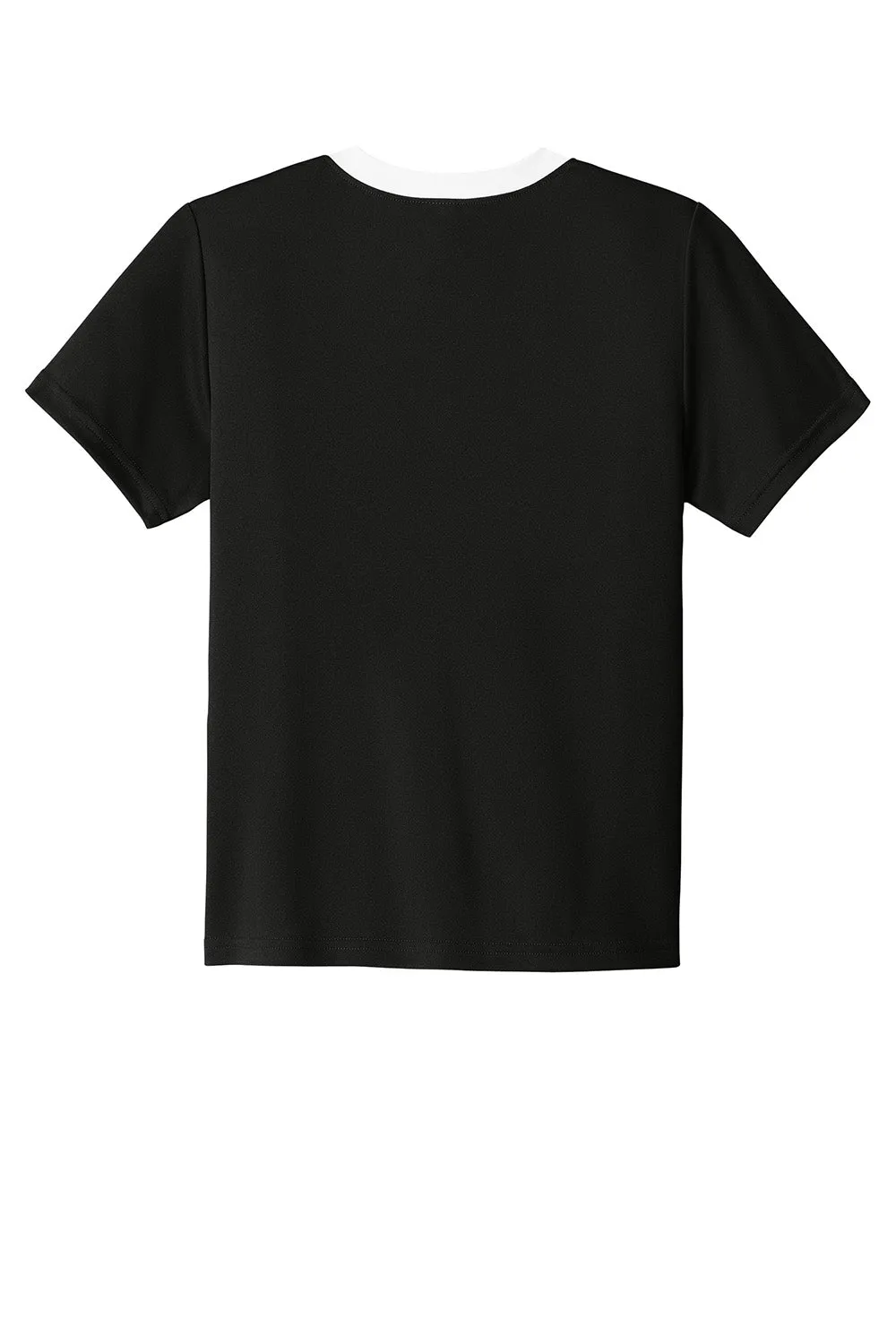 Sport-Tek Youth Moisture Wicking Competitor United Short Sleeve Crewneck T-Shirt - Black/White