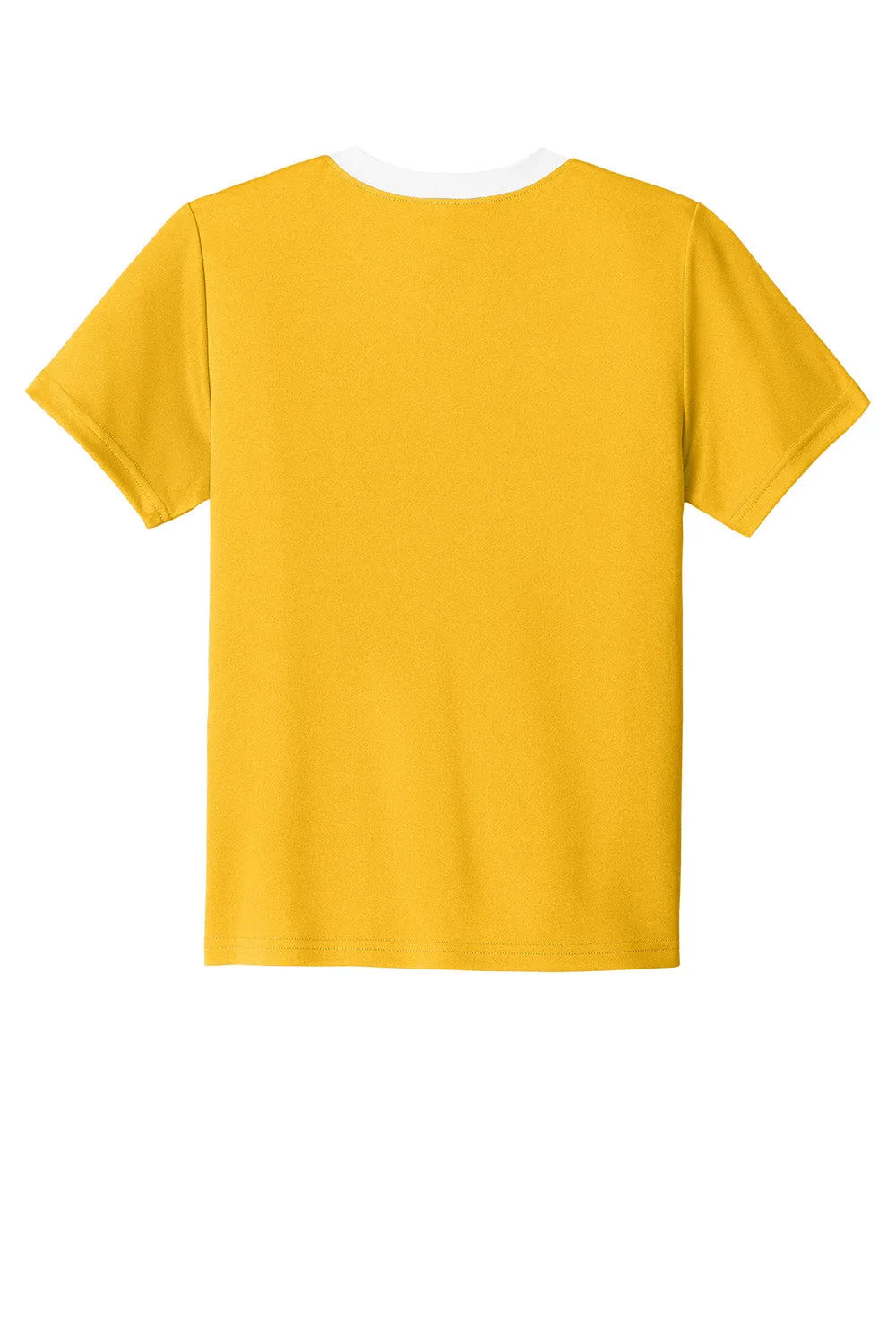 Sport-Tek Youth Moisture Wicking Competitor United Short Sleeve Crewneck T-Shirt - Gold/White