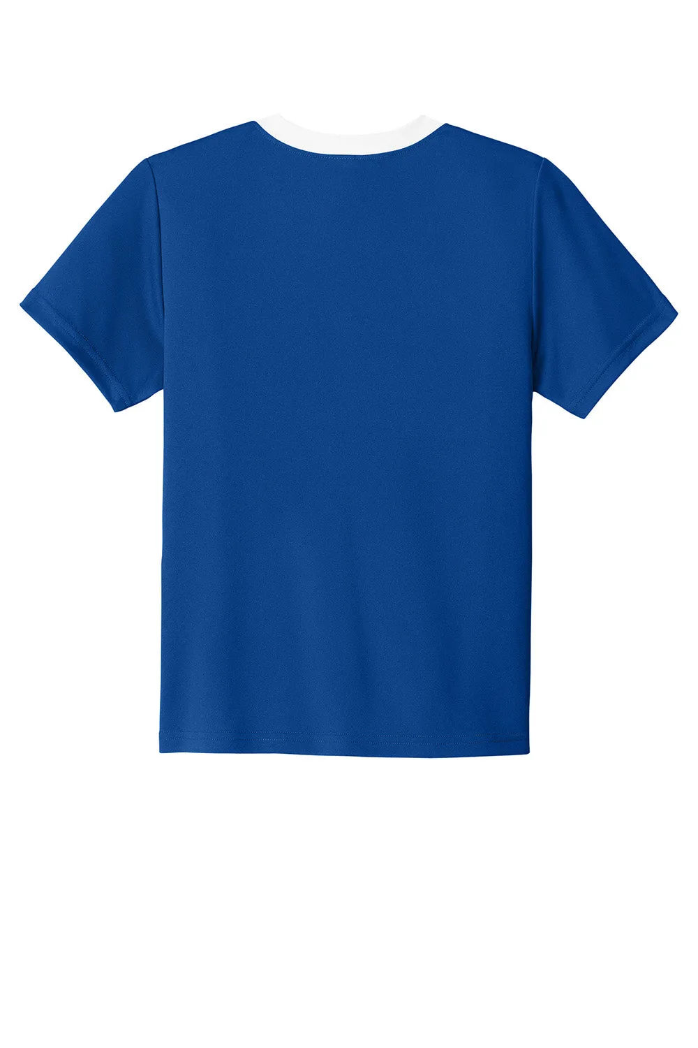 Sport-Tek Youth Moisture Wicking Competitor United Short Sleeve Crewneck T-Shirt - True Royal Blue/White