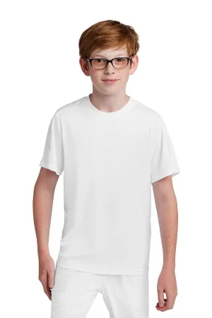 Sport-Tek Youth Moisture Wicking Competitor United Short Sleeve Crewneck T-Shirt - White