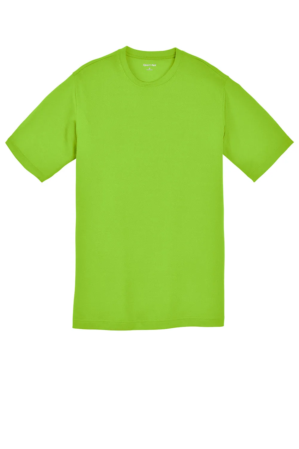 Sport-Tek Youth RacerMesh Moisture Wicking Short Sleeve Crewneck T-Shirt - Neon Green
