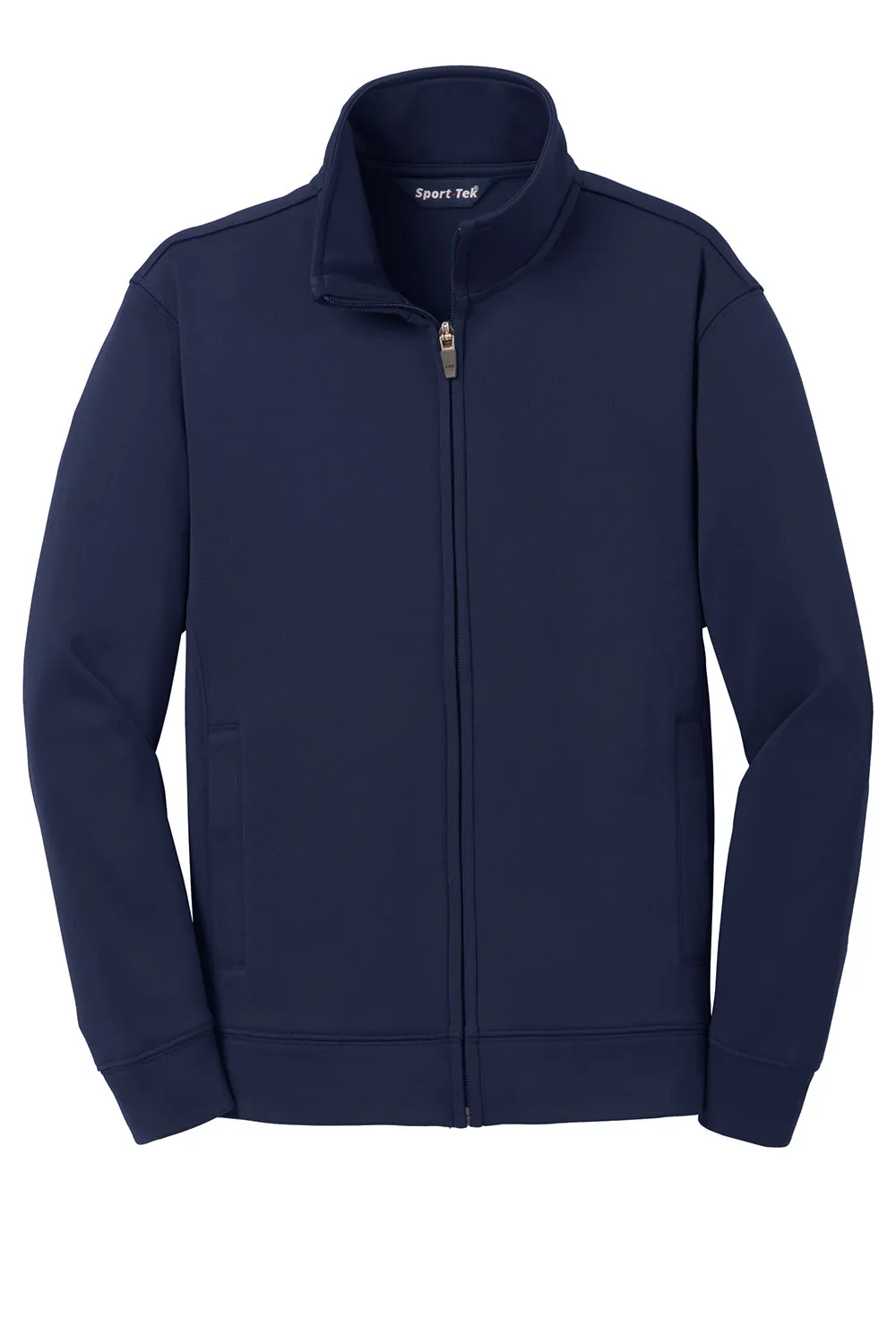 Sport-Tek Youth Sport-Wick Moisture Wicking Fleece Full Zip Sweatshirt w/ Pockets - Navy Blue