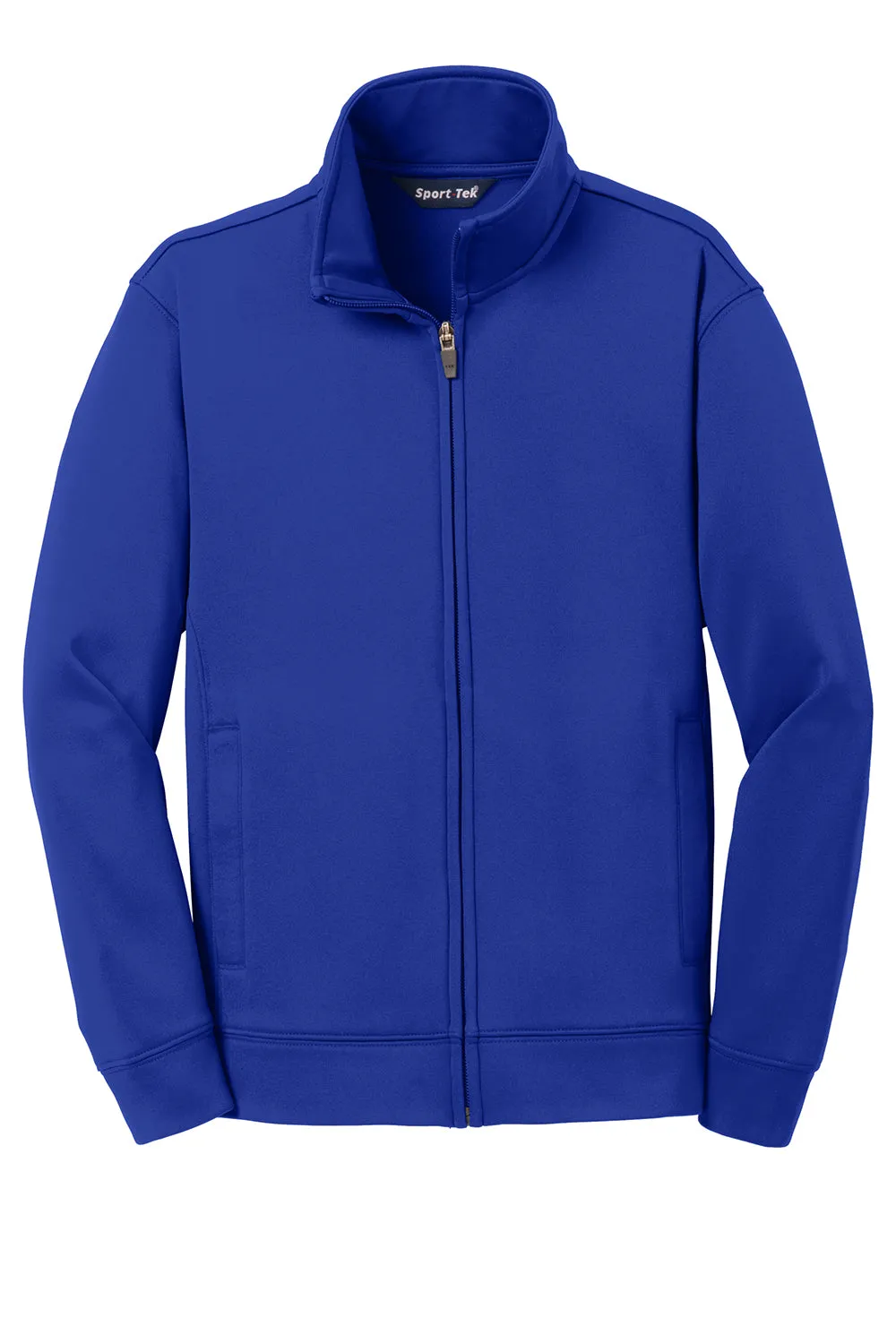 Sport-Tek Youth Sport-Wick Moisture Wicking Fleece Full Zip Sweatshirt w/ Pockets - True Royal Blue