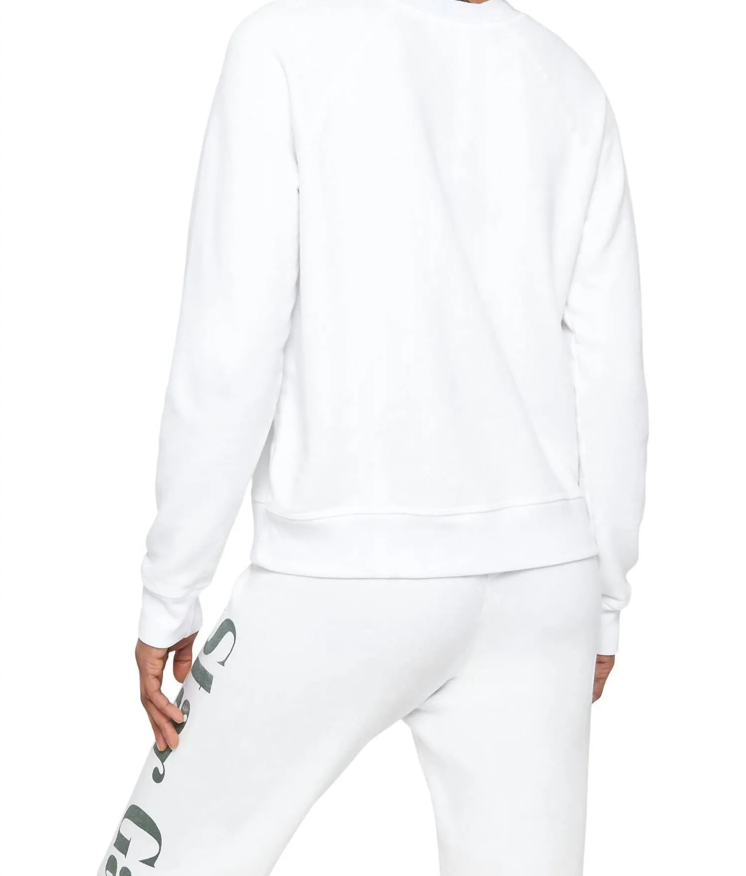 Star Gazer Forever Crew Sweatshirt In White
