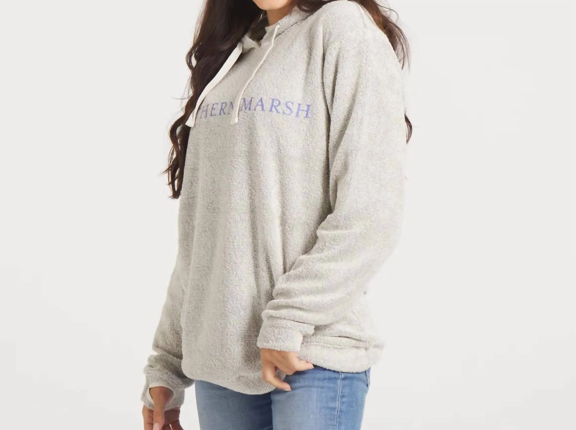 Sunday Morning Sweater Hoodie In Light Gray