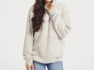 Sunday Morning Sweater Hoodie In Light Gray