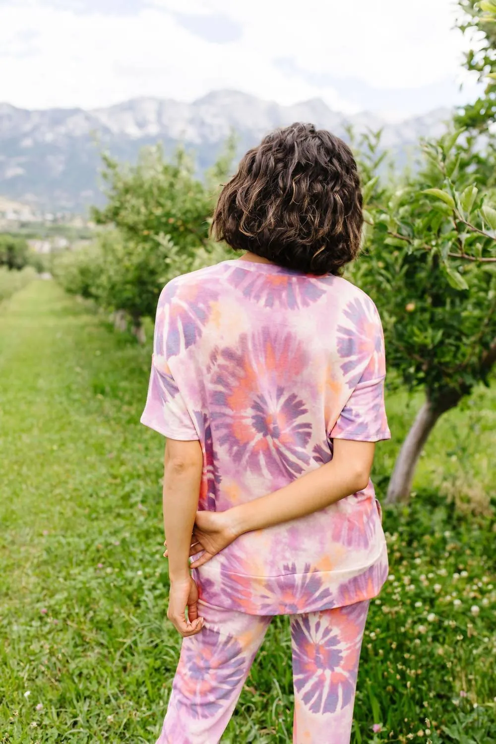 Swirly Tie Dye Lounge Top