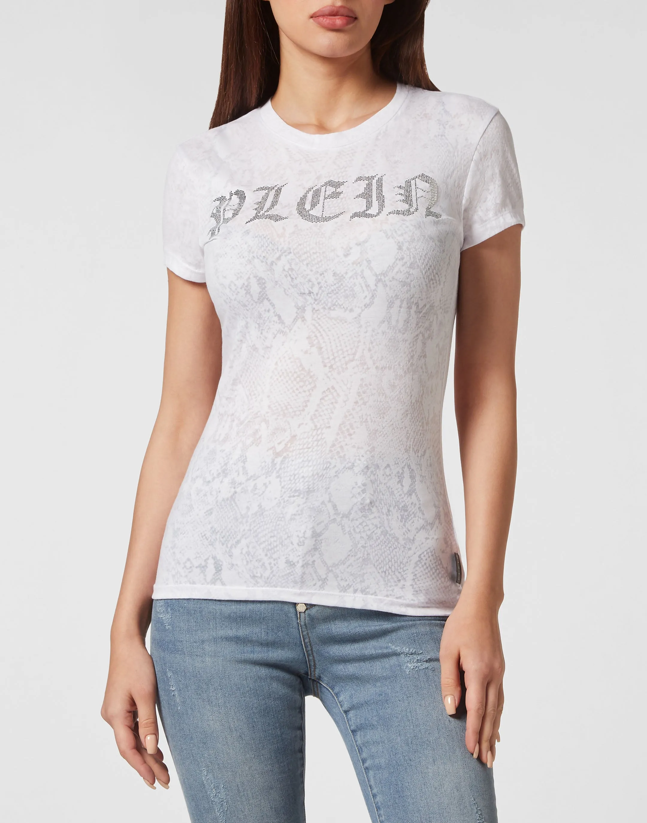 T-shirt Round Neck Sexy Pure Fit Gothic Plein