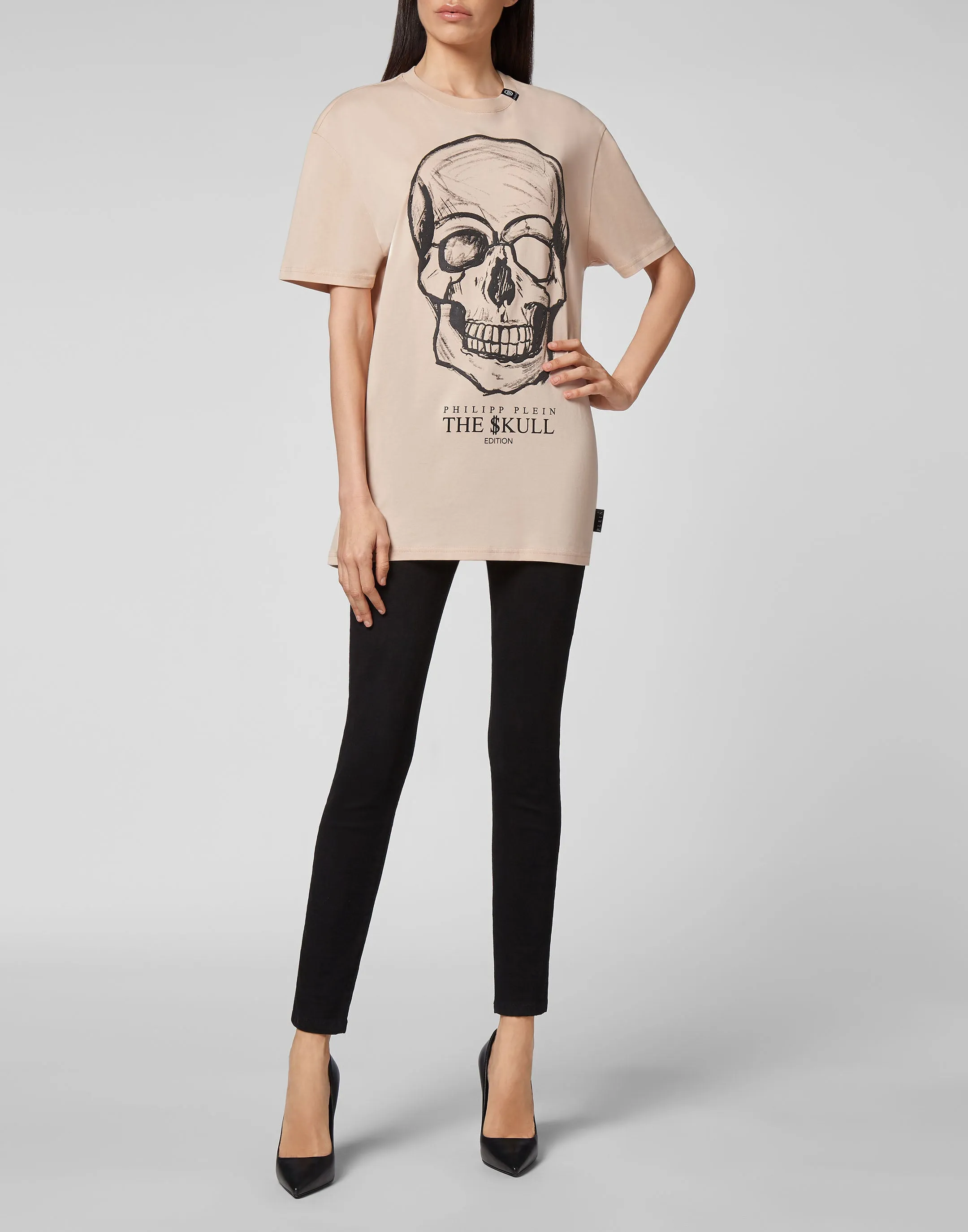 T-shirt Round Neck SS print Skull