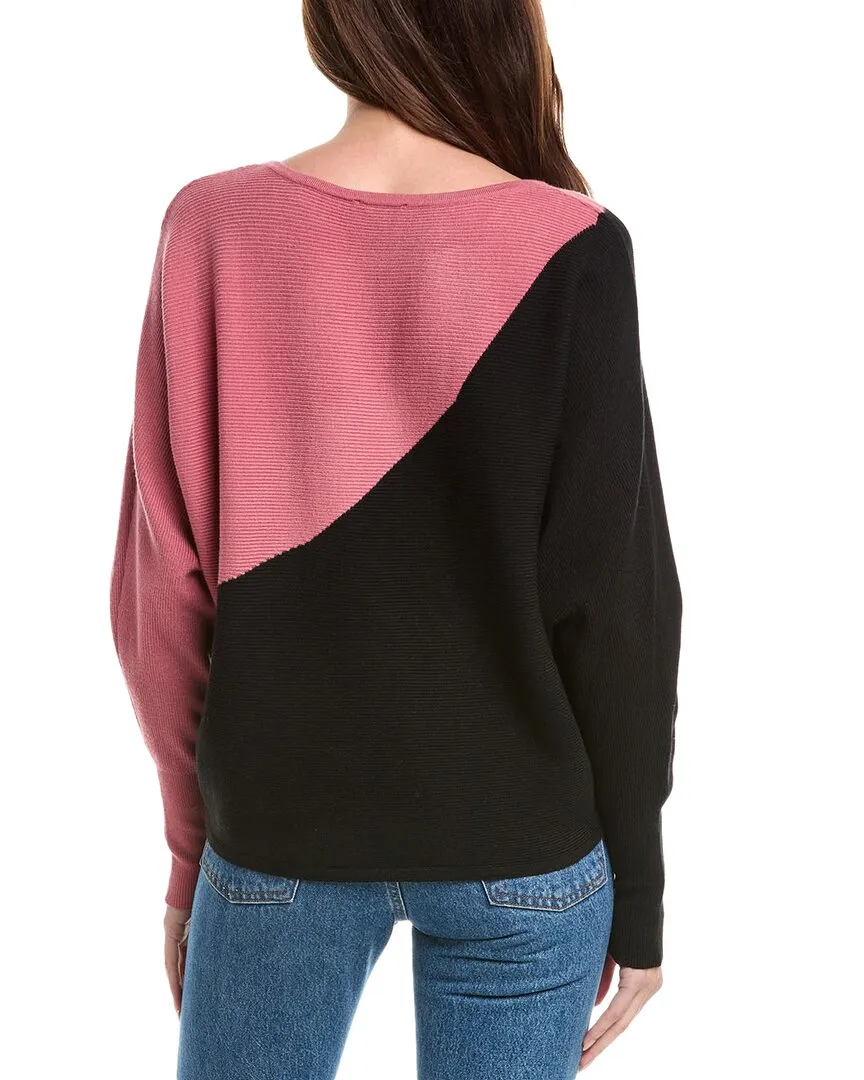 T Tahari Boatneck Top