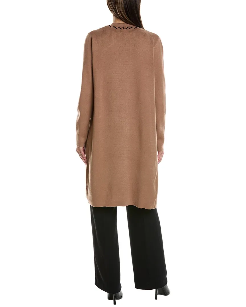 T Tahari Whipstitch Cardigan