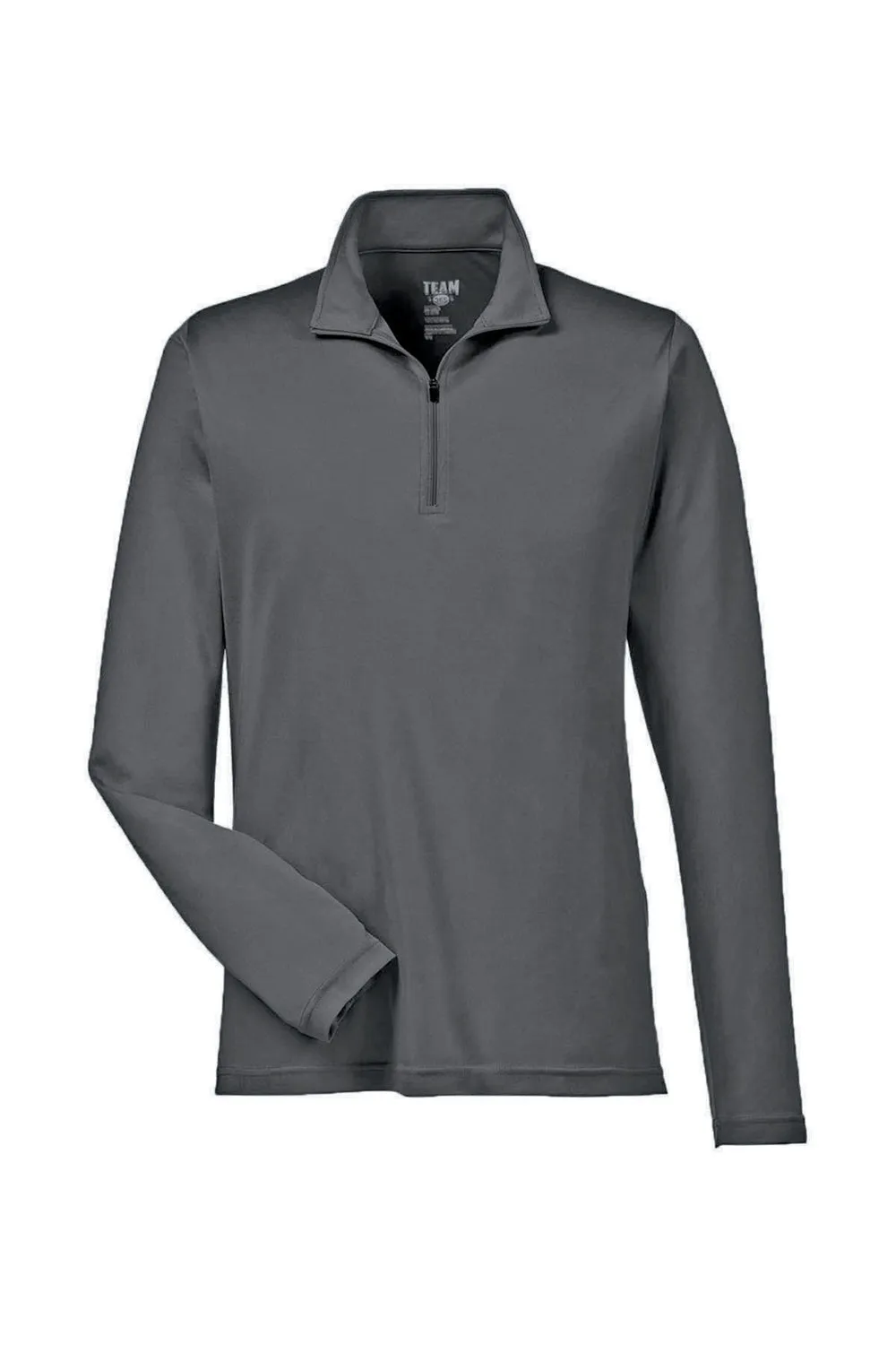 Team 365 Mens Zone Performance Moisture Wicking 1/4 Zip Sweatshirt - Graphite Grey