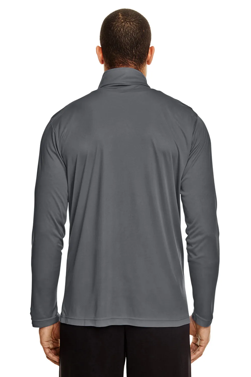 Team 365 Mens Zone Performance Moisture Wicking 1/4 Zip Sweatshirt - Graphite Grey