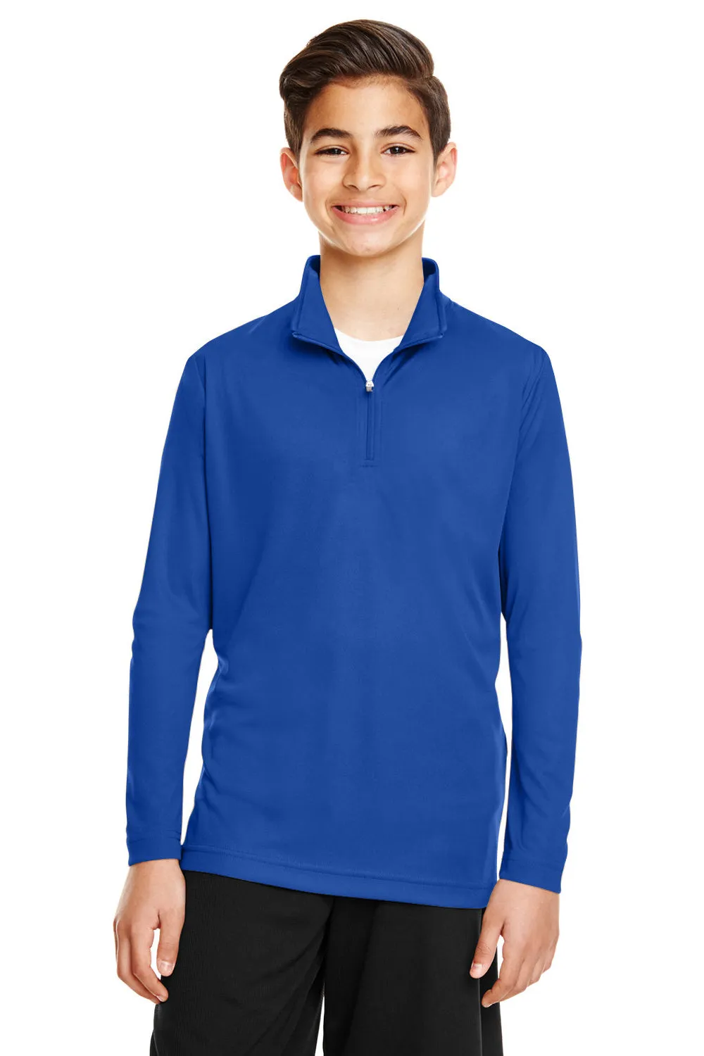 Team 365 Youth Zone Performance Moisture Wicking 1/4 Zip Sweatshirt - Royal Blue