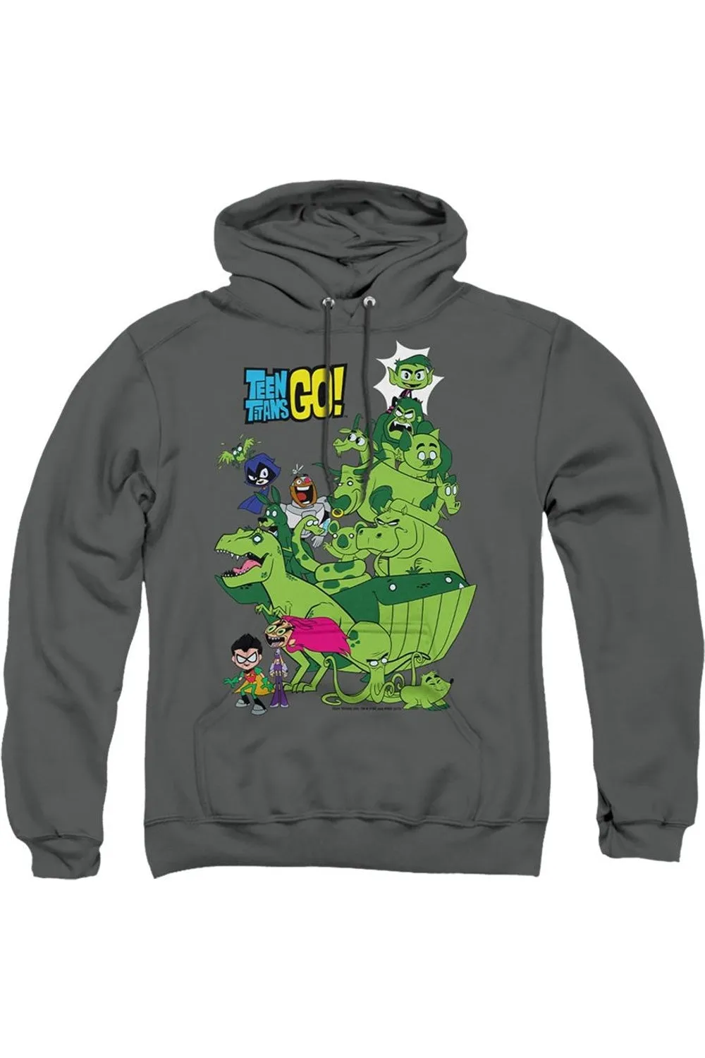 Teen Titans Go Beast Boy Stack Adult Pull Over Hoodie / Hooded Sweatshirt