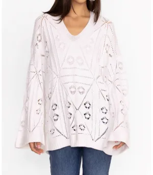The Baja Pullover In White Wht