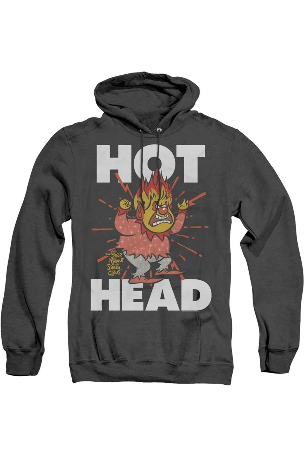 The Year Without A Santa Claus Hot Head Adult Heather Hoodie / Hooded Sweatshirt