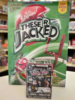 THESE R JACKED' JUICED BOX - 1 ITEM FOOTBALL FULL SIZE HELMET   BLASTER
