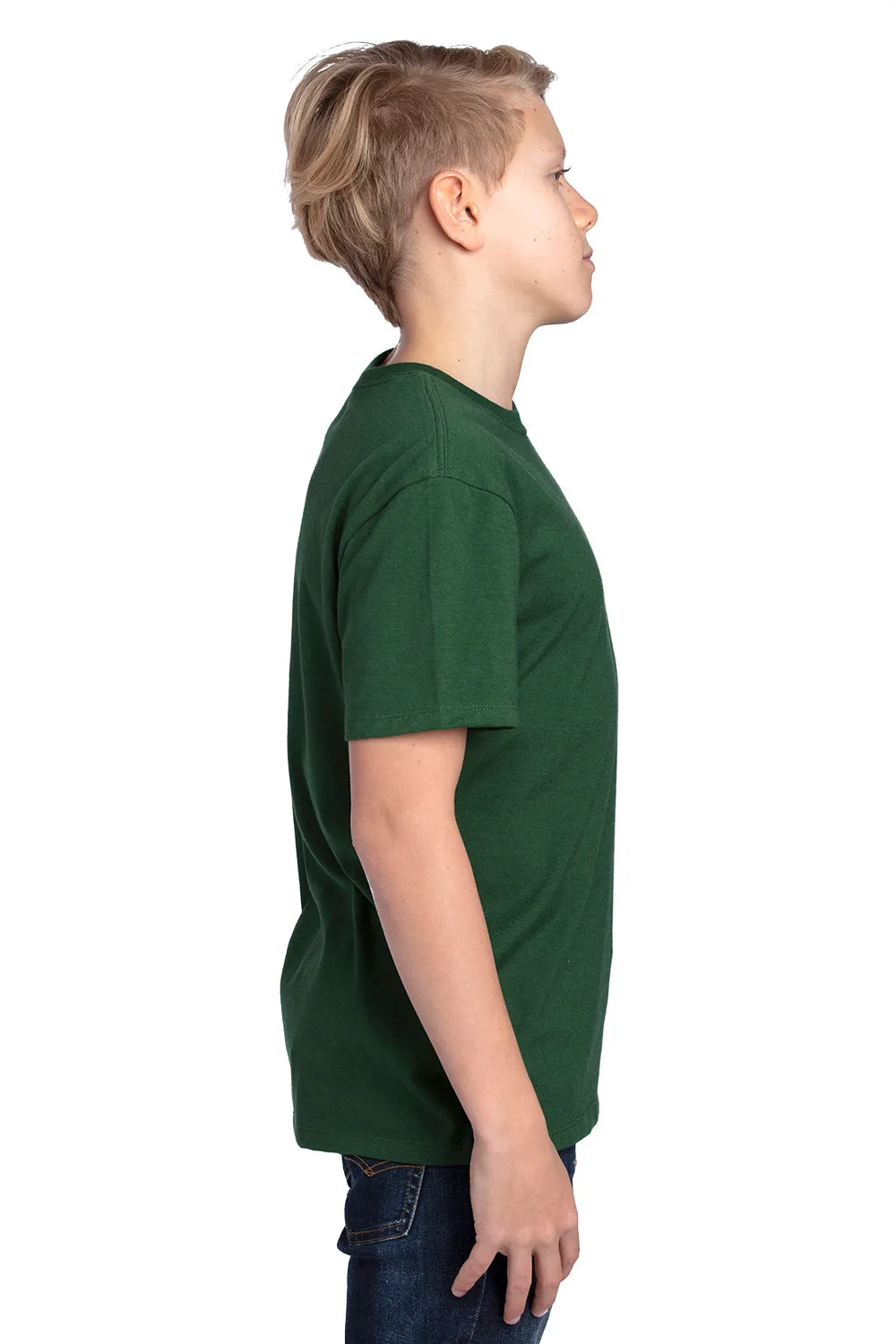 Threadfast Apparel Youth Ultimate Short Sleeve Crewneck T-Shirt - Forest Green