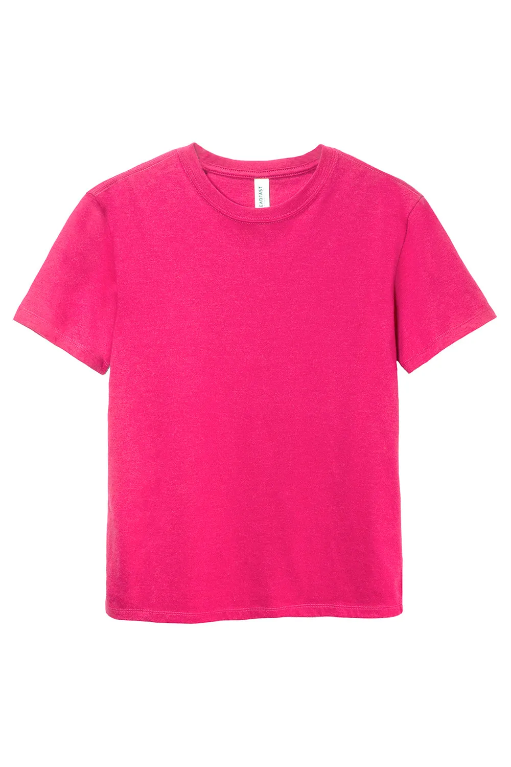 Threadfast Apparel Youth Ultimate Short Sleeve Crewneck T-Shirt - Hot Pink Clothing Threadfast-Apparel