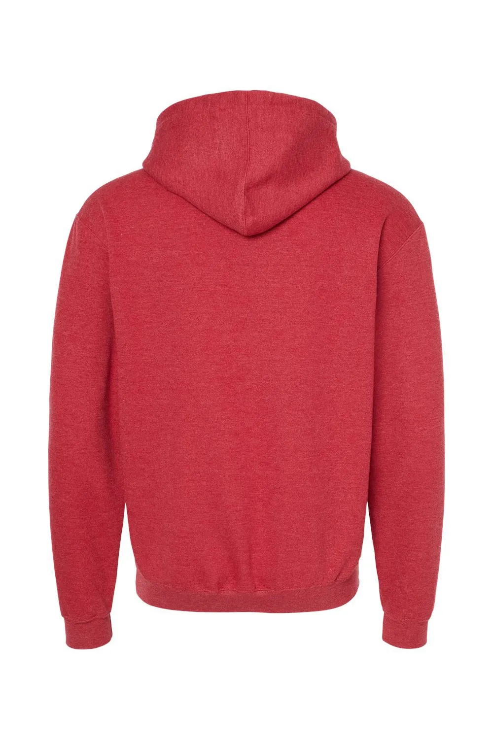Tultex Mens Fleece Hooded Sweatshirt Hoodie w/ Pouch Pocket - Heather Red