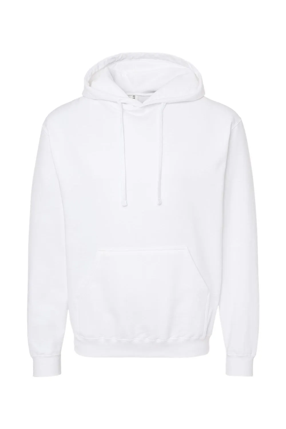 Tultex Mens Fleece Hooded Sweatshirt Hoodie w/ Pouch Pocket - White