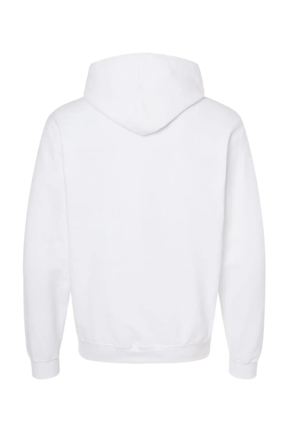 Tultex Mens Fleece Hooded Sweatshirt Hoodie w/ Pouch Pocket - White