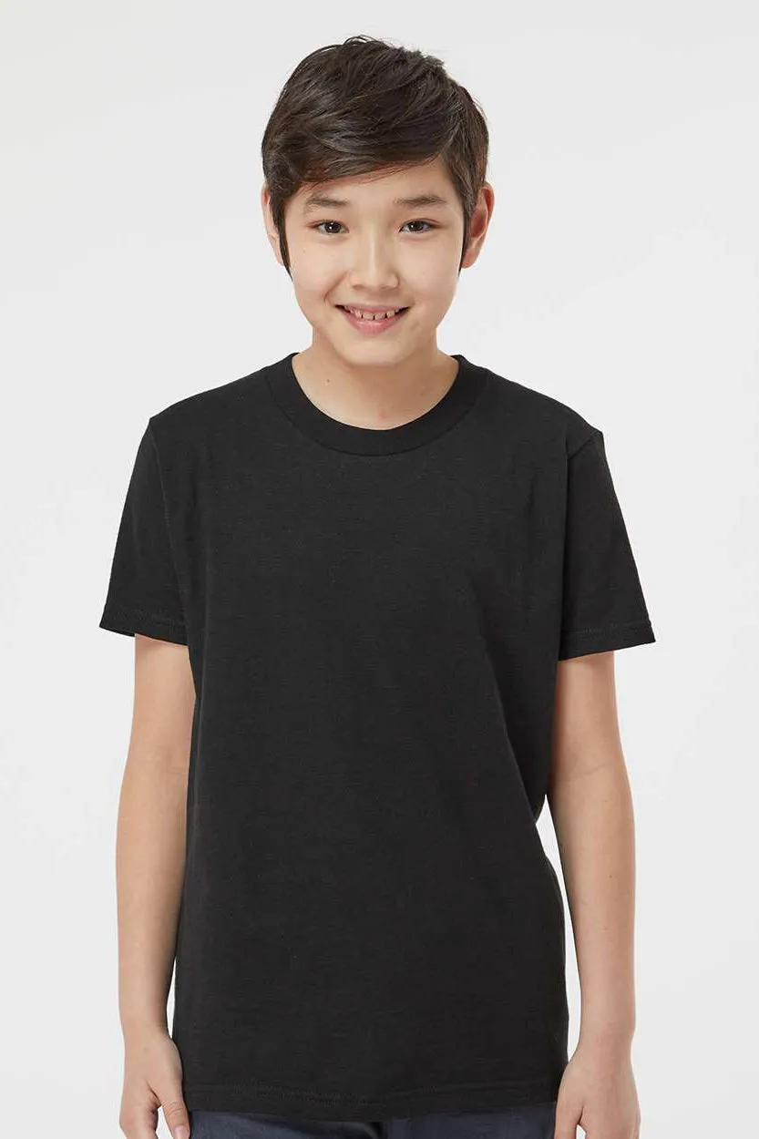 Tultex Youth Fine Jersey Short Sleeve Crewneck T-Shirt - Black
