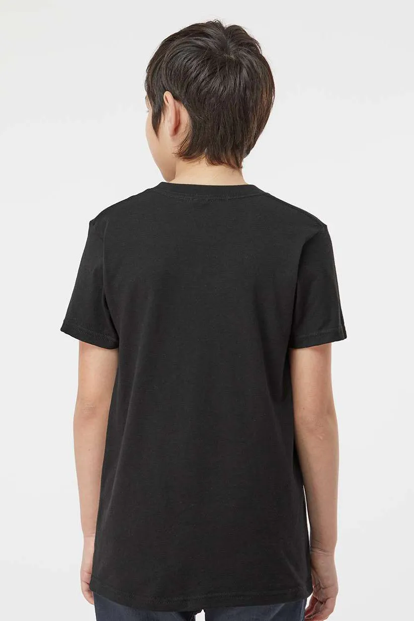 Tultex Youth Fine Jersey Short Sleeve Crewneck T-Shirt - Black