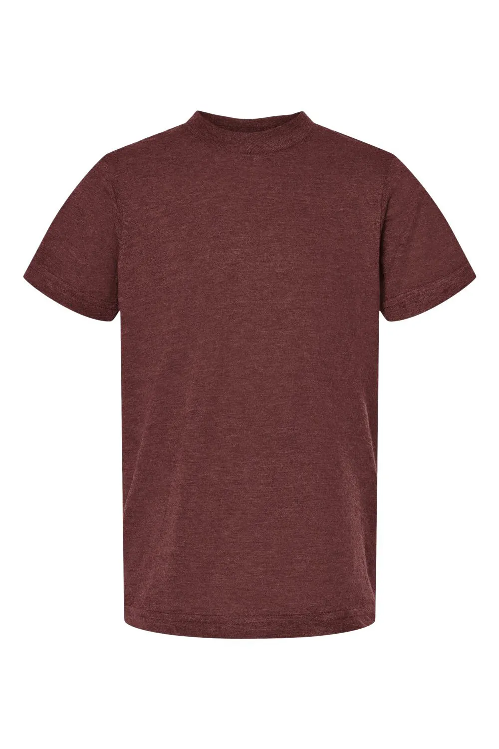 Tultex Youth Fine Jersey Short Sleeve Crewneck T-Shirt - Heather Burgundy
