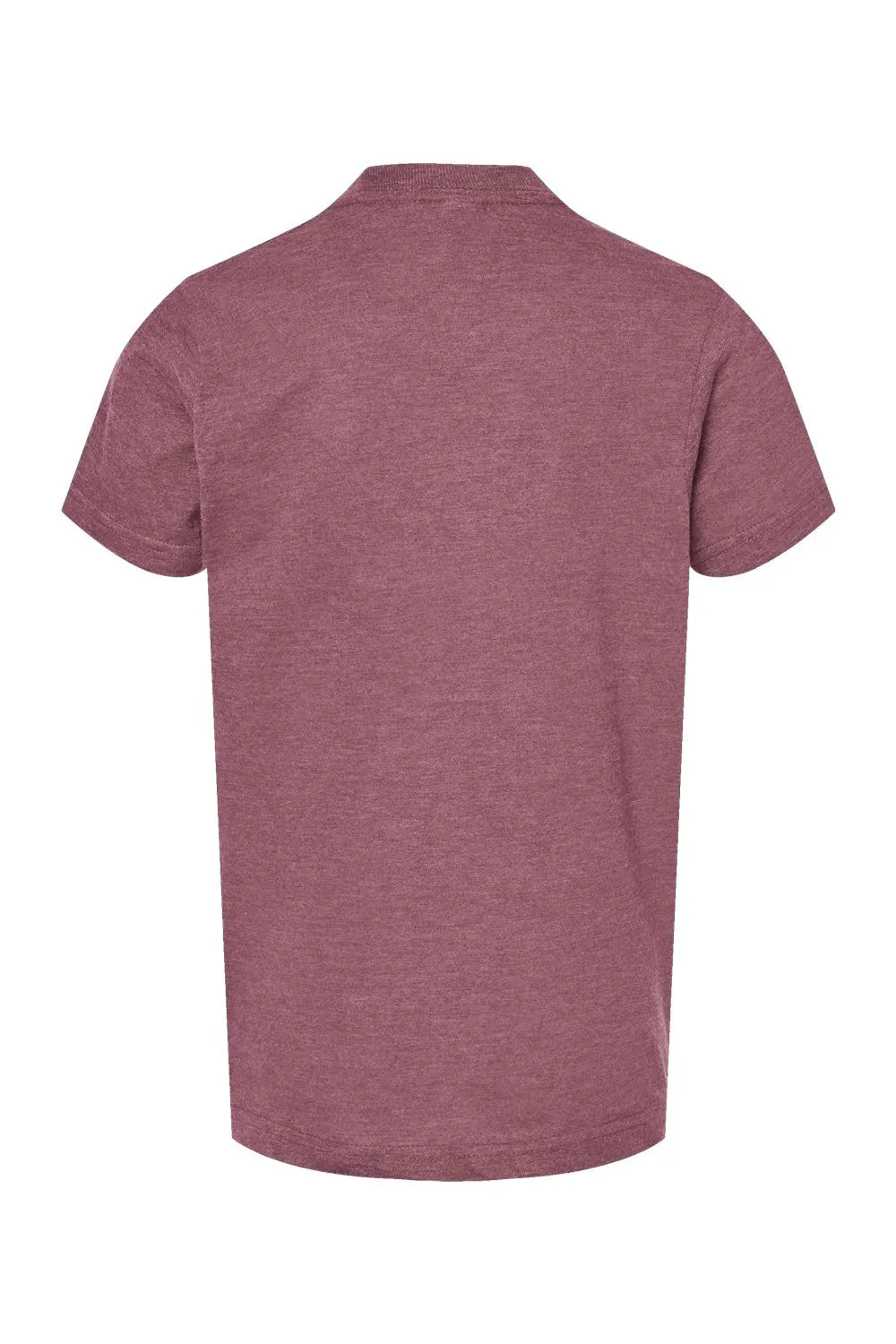 Tultex Youth Fine Jersey Short Sleeve Crewneck T-Shirt - Heather Cassis Pink