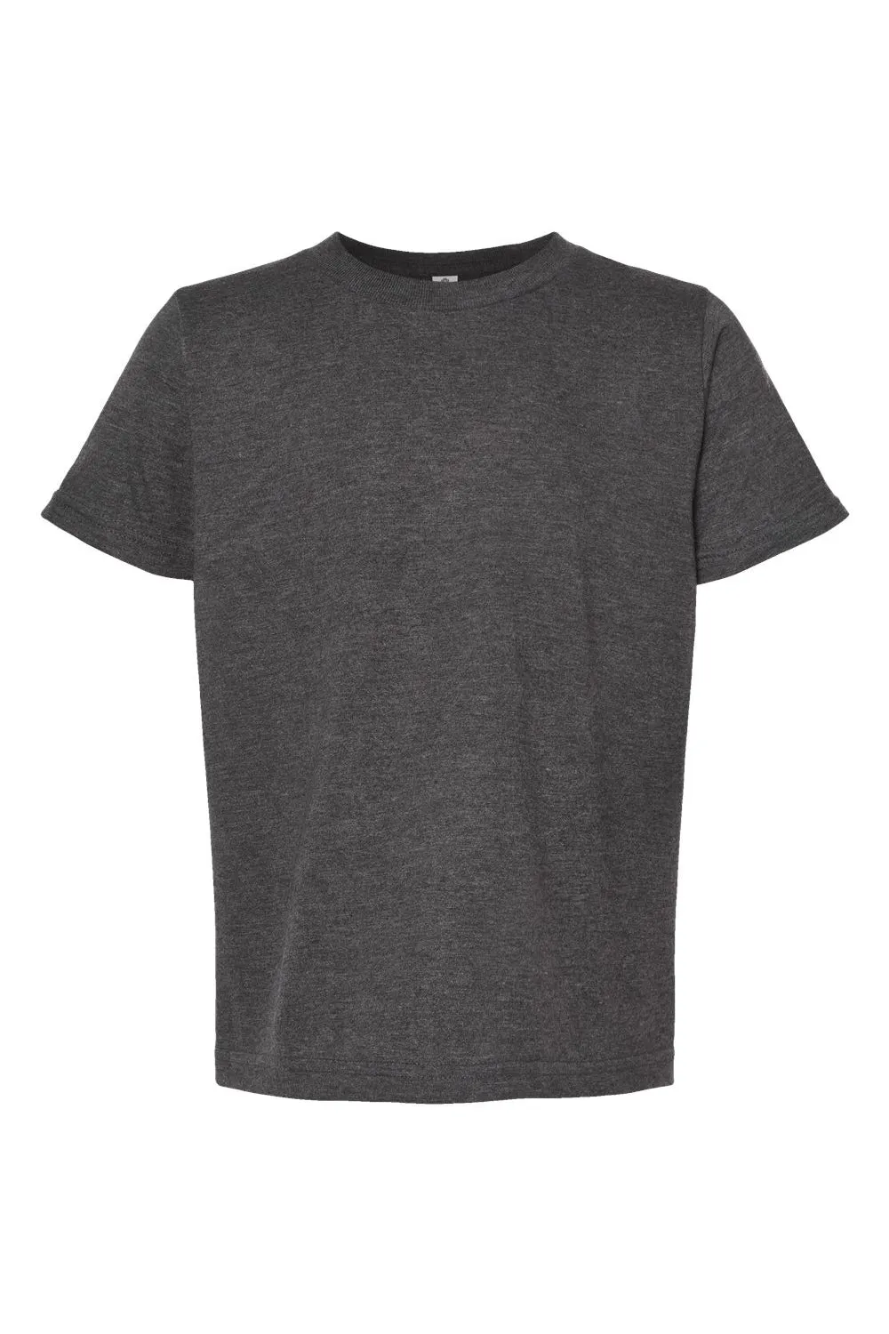 Tultex Youth Fine Jersey Short Sleeve Crewneck T-Shirt - Heather Charcoal Grey