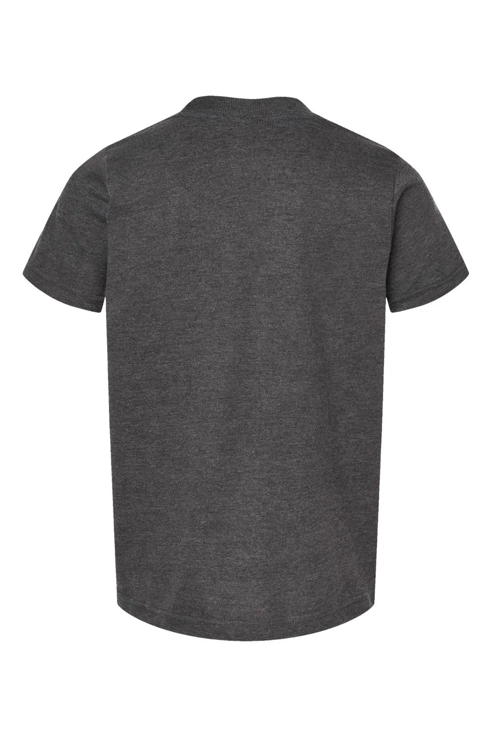 Tultex Youth Fine Jersey Short Sleeve Crewneck T-Shirt - Heather Charcoal Grey