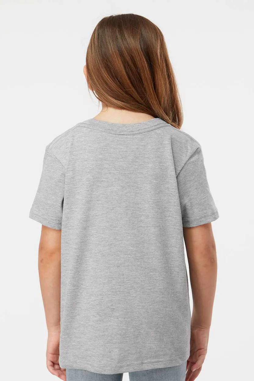 Tultex Youth Fine Jersey Short Sleeve Crewneck T-Shirt - Heather Grey