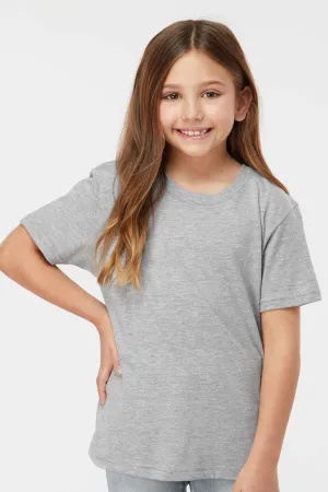 Tultex Youth Fine Jersey Short Sleeve Crewneck T-Shirt - Heather Grey