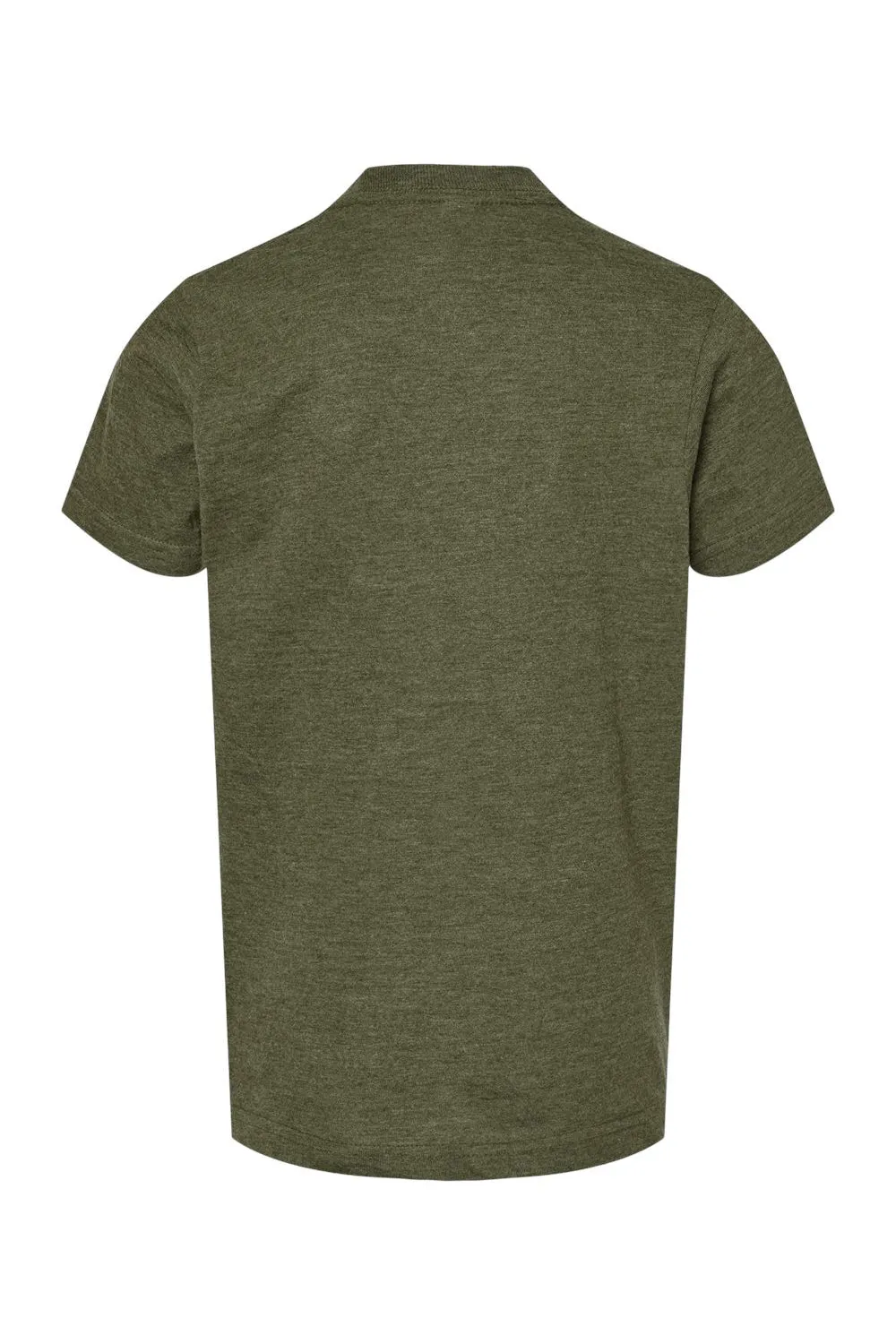 Tultex Youth Fine Jersey Short Sleeve Crewneck T-Shirt - Heather Military Green