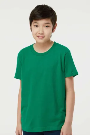 Tultex Youth Fine Jersey Short Sleeve Crewneck T-Shirt - Kelly Green
