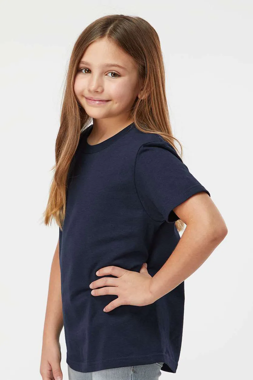 Tultex Youth Fine Jersey Short Sleeve Crewneck T-Shirt - Navy Blue