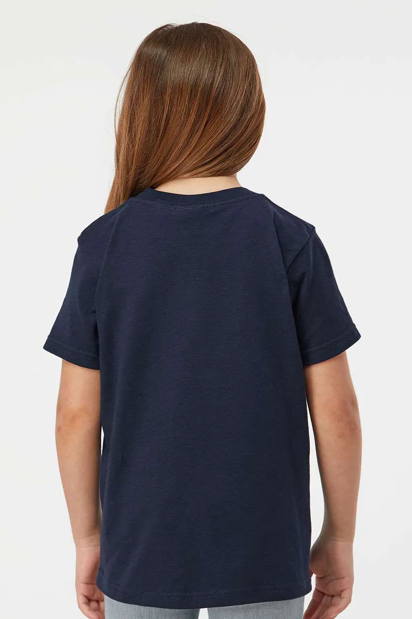 Tultex Youth Fine Jersey Short Sleeve Crewneck T-Shirt - Navy Blue