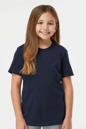 Tultex Youth Fine Jersey Short Sleeve Crewneck T-Shirt - Navy Blue