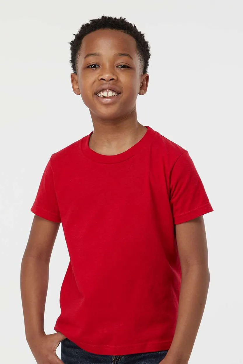 Tultex Youth Fine Jersey Short Sleeve Crewneck T-Shirt - Red