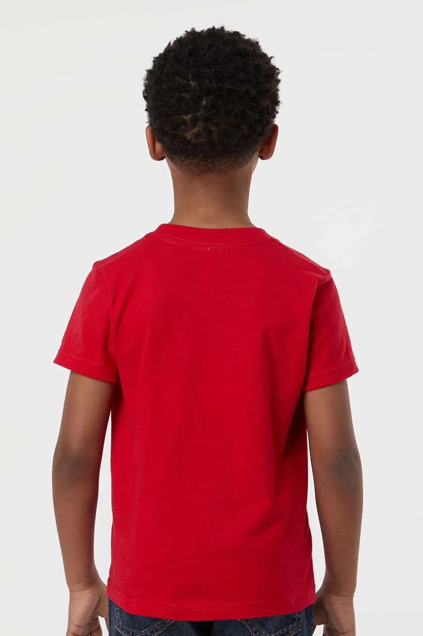 Tultex Youth Fine Jersey Short Sleeve Crewneck T-Shirt - Red