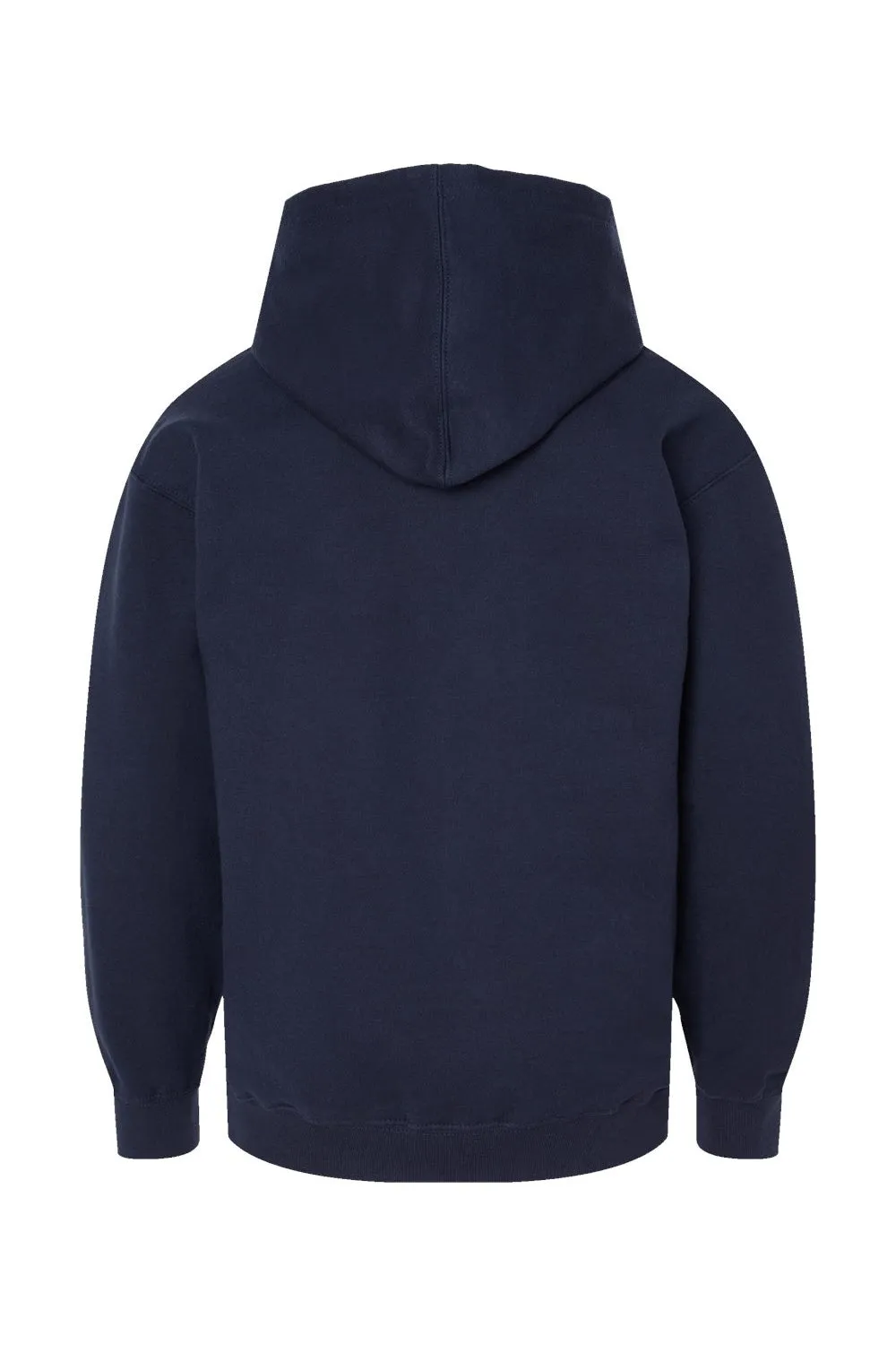 Tultex Youth Hooded Sweatshirt Hoodie w/ Pouch Pocket - Navy Blue