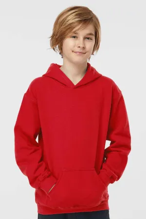 Tultex Youth Hooded Sweatshirt Hoodie w/ Pouch Pocket - Red