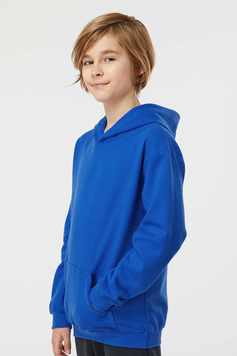 Tultex Youth Hooded Sweatshirt Hoodie w/ Pouch Pocket - Royal Blue