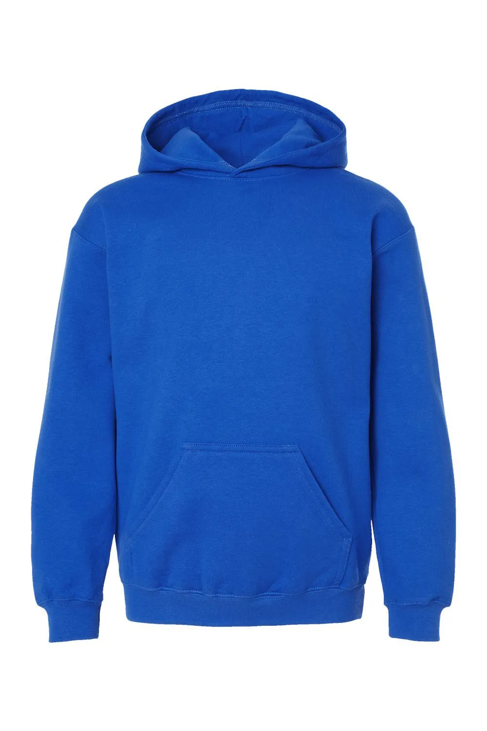 Tultex Youth Hooded Sweatshirt Hoodie w/ Pouch Pocket - Royal Blue