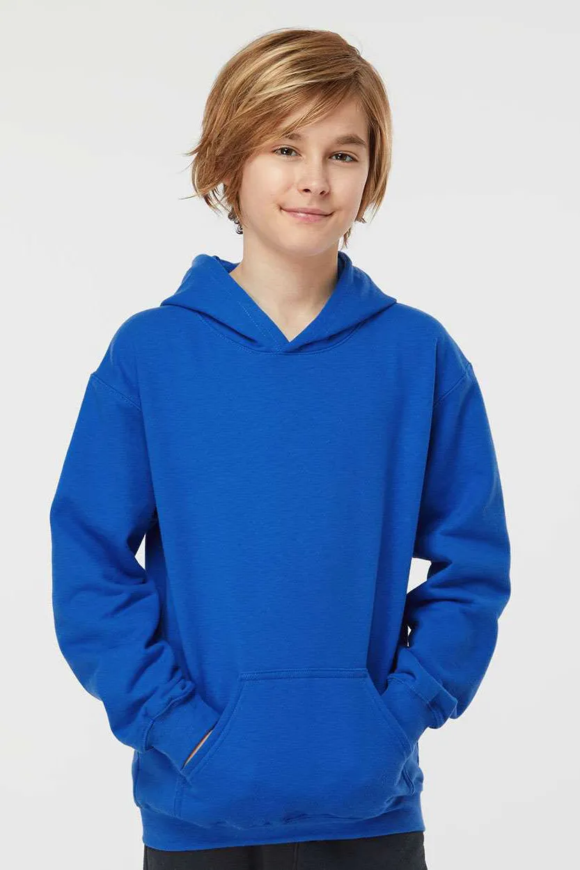 Tultex Youth Hooded Sweatshirt Hoodie w/ Pouch Pocket - Royal Blue