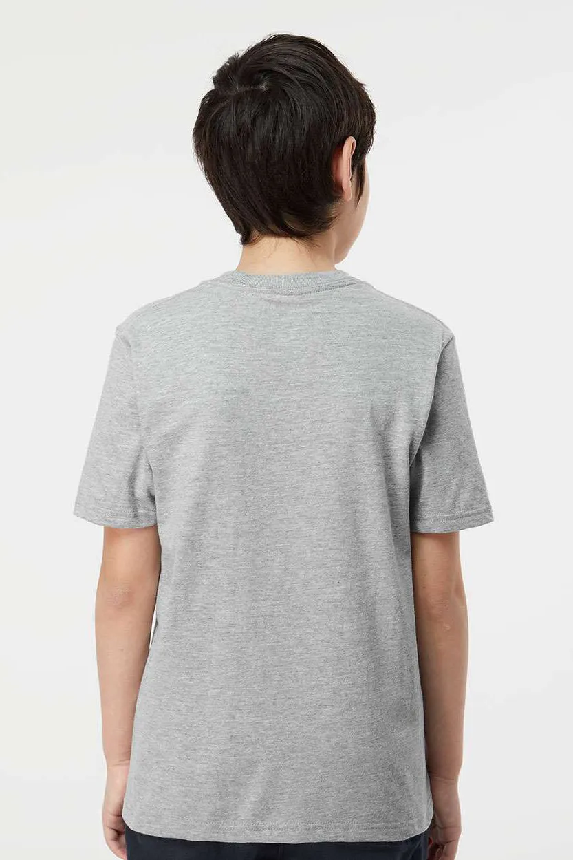 Tultex Youth Jersey Short Sleeve Crewneck T-Shirt - Heather Grey